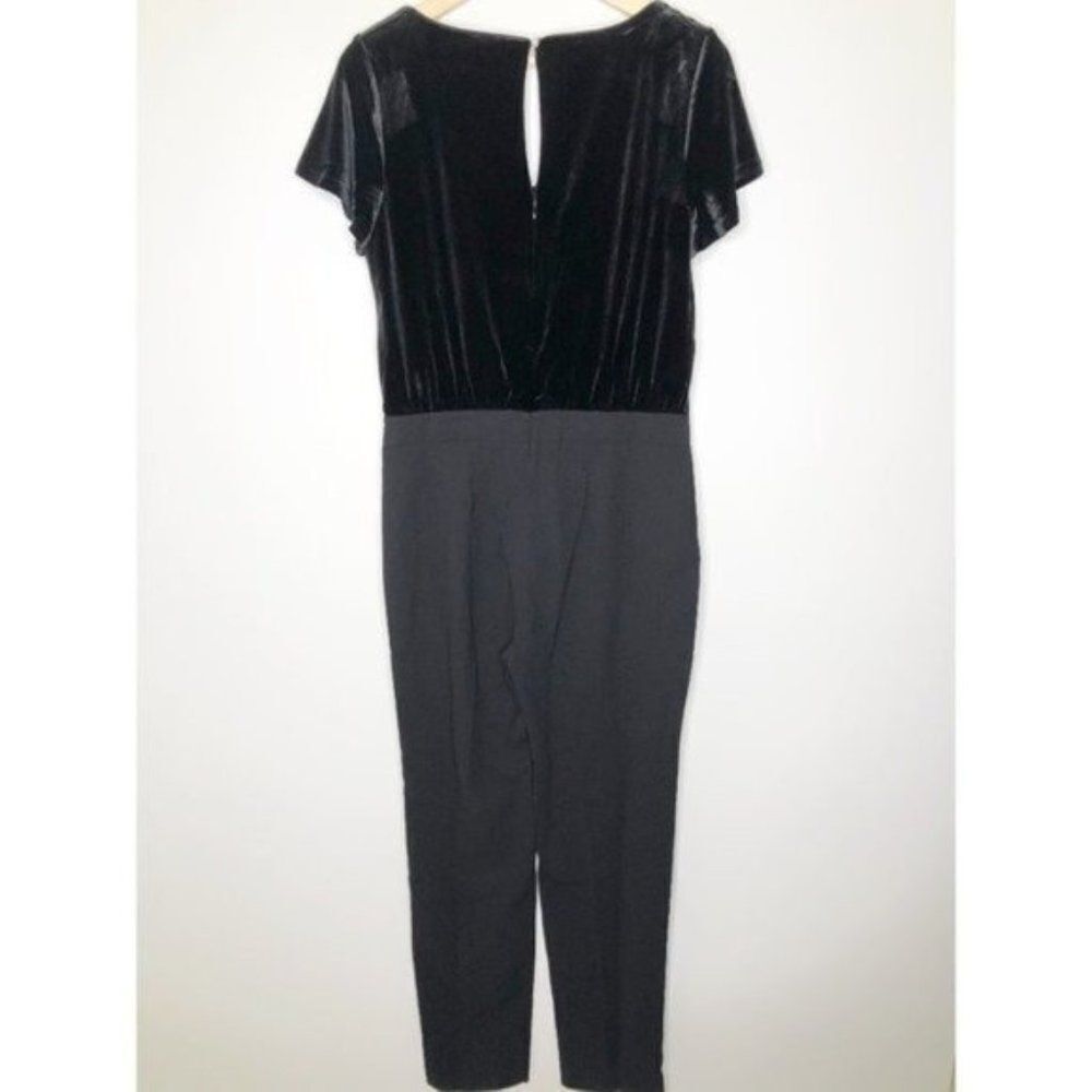 WHITE HOUSE BLACK MARKET VELVET BODICE JUMPSUIT  - Picture 6 of 8